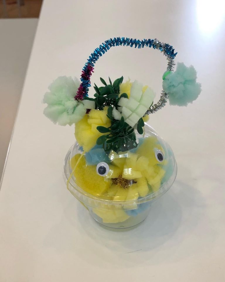 スポンジを使った作品