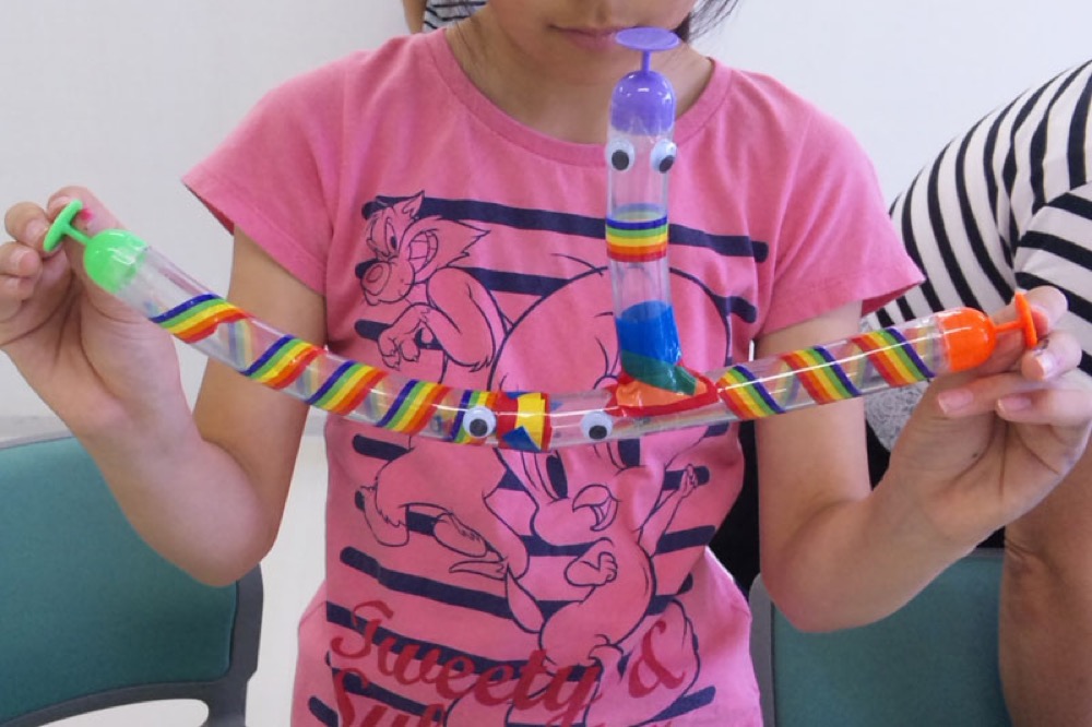 ビニールチューブの作品